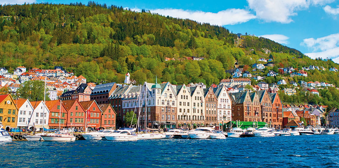 The waterfront in Bergen, Norway